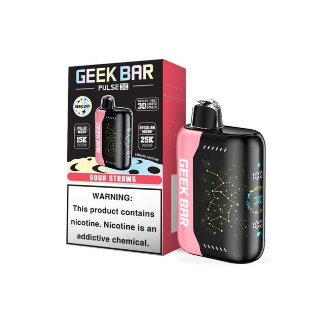 Geek Bar Pulse X 25k Disposable Sour Straws - Virginia Vapes & Tobacco