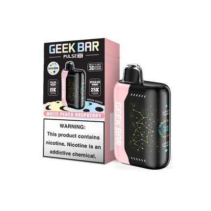 Geek Bar Pulse X 25k Disposable White Peach Raspberry - Virginia Vapes & Tobacco