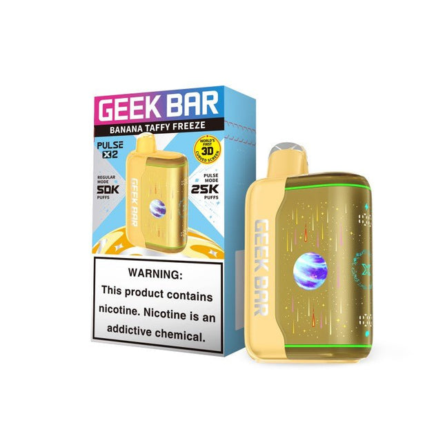 Geek Bar Pulse X2 Disposable Banana Taffy Freeze - Virginia Vapes & Tobacco