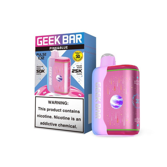 Geek Bar Pulse X2 Disposable Pink & Blue - Virginia Vapes & Tobacco