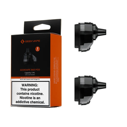 Geek Vape B60 Empty Pod 5ml 2pk - Virginia Vapes & Tobacco
