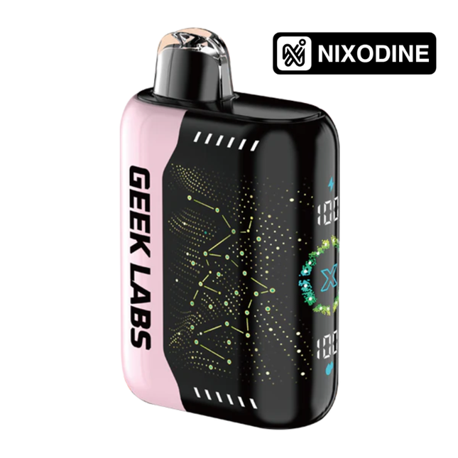 Geek Labs Pulse X Nixodine Disposable White Peach Raspberry