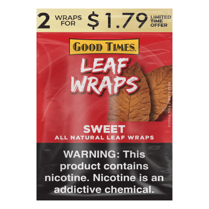 Good Times Leaf Wraps Sweet - Virginia Vapes & Tobacco