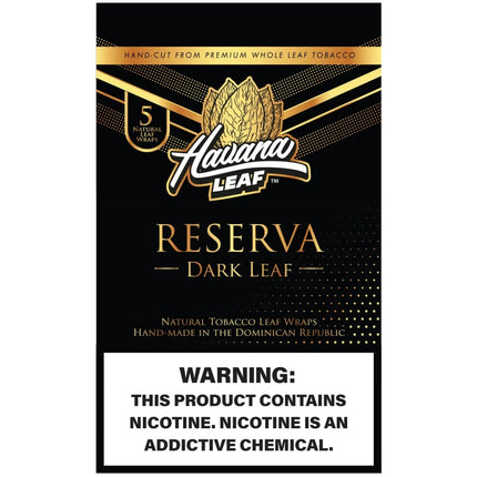 Havana Leaf Wraps 5pk - Virginia Vapes & Tobacco