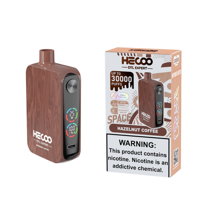 Hecoo Space 30k DTL Disposable 6mg hazelnut coffee