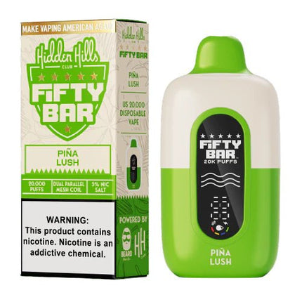 Hidden Hills X Fifty Bar 20k 5% Disposable - Virginia Vapes & Tobacco