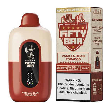 Hidden Hills X Fifty Bar 20k 5% Disposable - Virginia Vapes & Tobacco