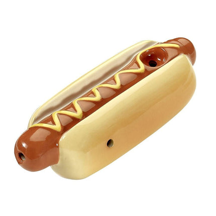 Hot Dog Ceramic Hand Pipe