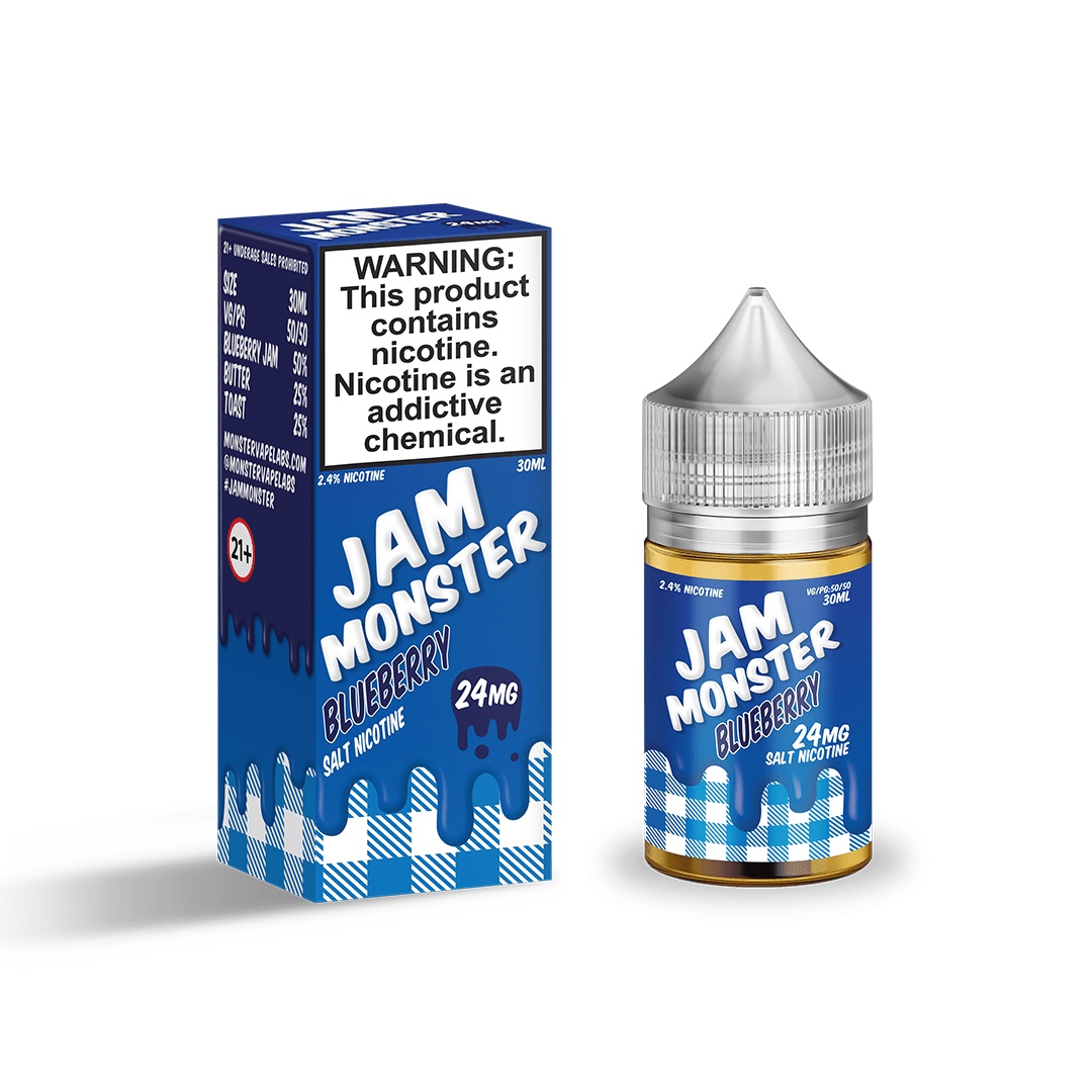 Jam Monster Blueberry Salt 30ml - Virginia Vapes & Tobacco