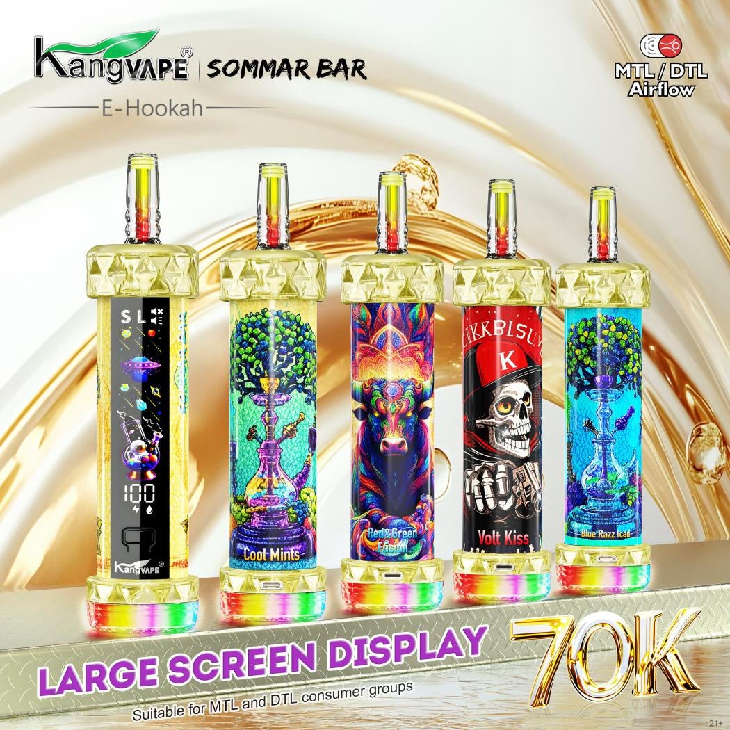 Kangvape SOMMAR BAR 70K | 70,000 Puffs E-Hookah | 2000mAh Battery Kangvape SOMMAR BAR 70K | 70,000 Puffs E-Hookah | 2000mAh Battery