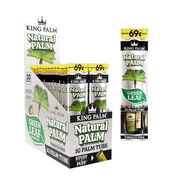 King Palm Single Flavored Palm Leaf Cones Natural Palm - Virginia Vapes & Tobacco