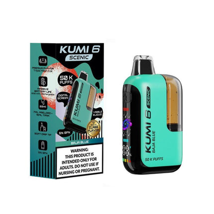 Kumi 6 Scenic SFN 5% Disposable Baja Blue - Virginia Vapes & Tobacco