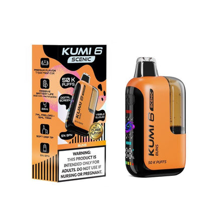 Kumi 6 Scenic SFN 5% Disposable Buns - Virginia Vapes & Tobacco