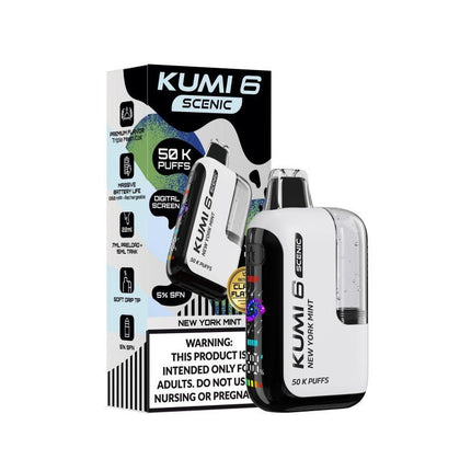 Kumi 6 Scenic SFN 5% Disposable New York Mint - Virginia Vapes & Tobacco