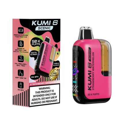 Kumi 6 Scenic SFN 5% Disposable Strawberry Watermelon - Virginia Vapes & Tobacco
