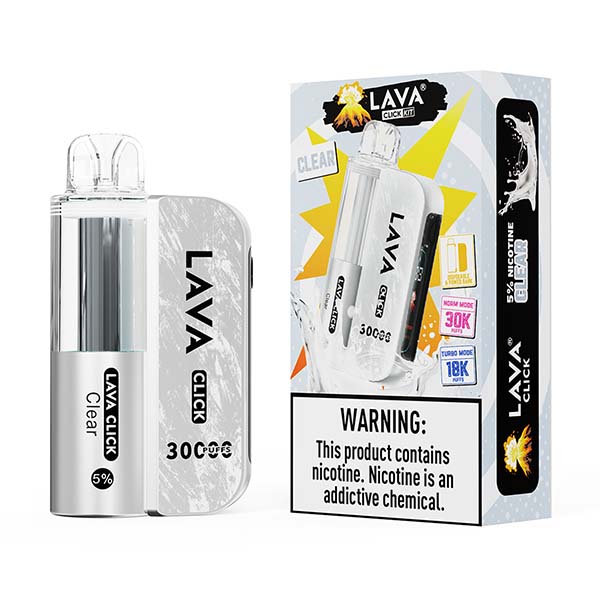 Lava Click Disposable Vape Kit | 30k Puffs + Turbo Mode | Smart Screen