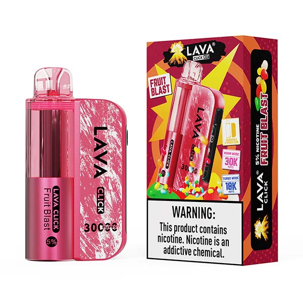 Lava Click Disposable Vape Kit | 30k Puffs + Turbo Mode | Smart Screen Lava Click Disposable Vape Kit | 30k Puffs + Turbo Mode | Smart Screen