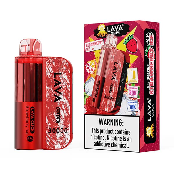 Lava Click Disposable Vape Kit | 30k Puffs + Turbo Mode | Smart Screen Virginia Vapes & Tobacco Lava Click Disposable Vape Kit | 30k Puffs + Turbo Mode | Smart Screen Virginia Vapes & Tobacco