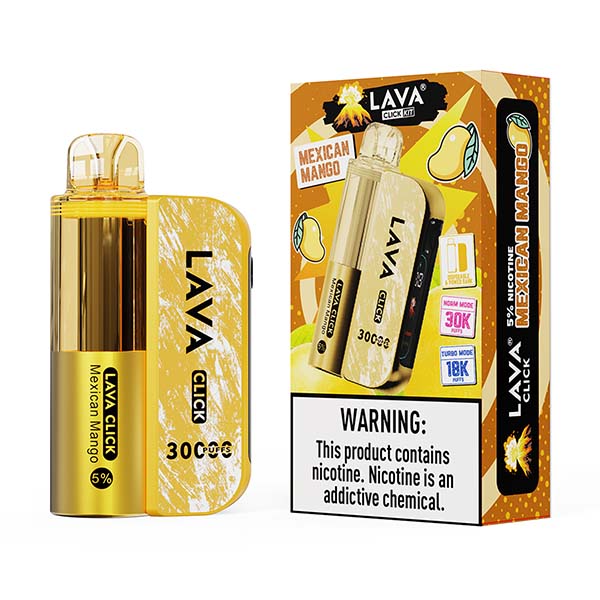 Lava Click Disposable Vape Kit | 30k Puffs + Turbo Mode | Smart Screen Virginia Vapes & Tobacco Lava Click Disposable Vape Kit | 30k Puffs + Turbo Mode | Smart Screen Virginia Vapes & Tobacco