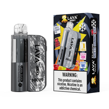 LAVA Click vape device and packaging on a white background