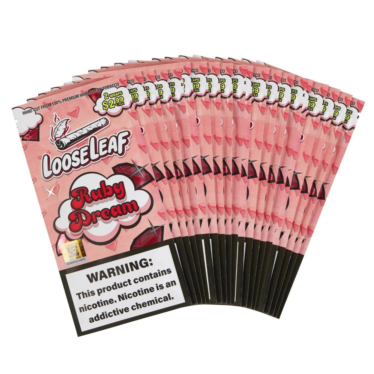 looseleaf tobacco CRUSH Pipe 1pk Display-10ct Loose Leaf Tobacco Lo Crush