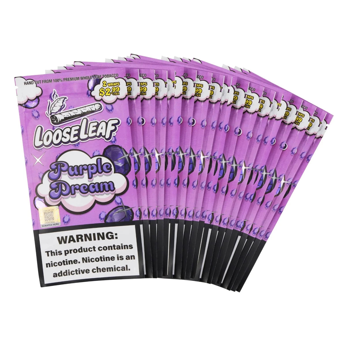 loose leaf tobacco wraps LooseLeaf Blunt Natural Dark Loose Leaf Wraps 8 Pack