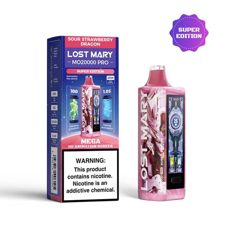 Lost Mary MO20000 Pro 5% Disposable sour strawberry dragon