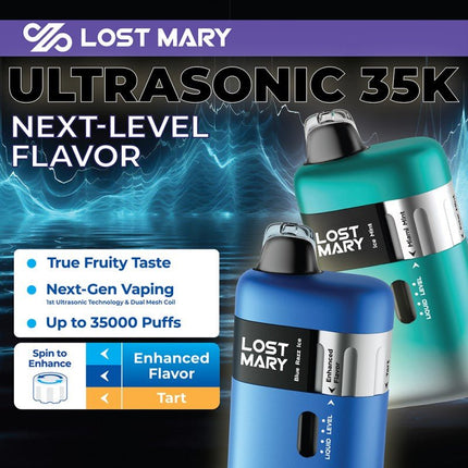 Lost Mary Ultrasonic 35k Disposable - Virginia Vapes & Tobacco