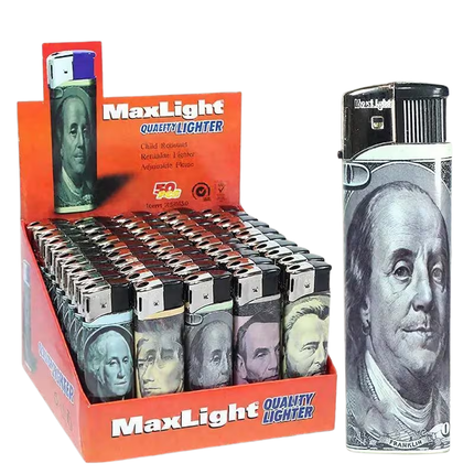 Max Light Money Patern Lighters - Virginia Vapes & Tobacco