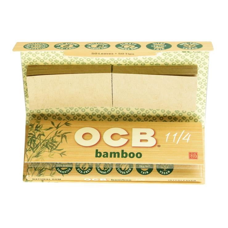 OCB Bambu Rolling Papers With Tips - Virginia Vapes & Tobacco