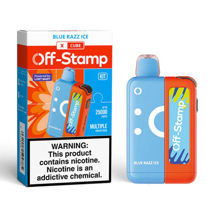 Off-Stamp X-Cube 25k 5% blue razz ice