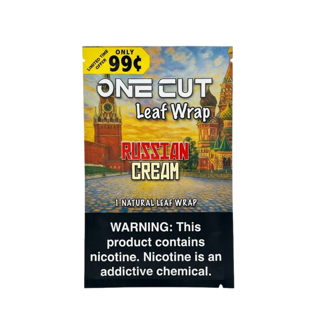 One Cut Single Leaf Flat Wraps Russian Cream