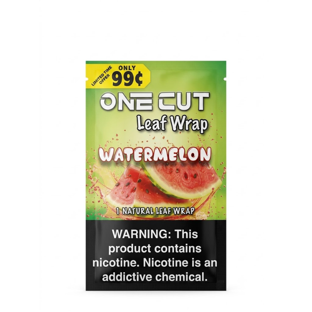 One Cut Single Leaf Flat Wraps Watermelon