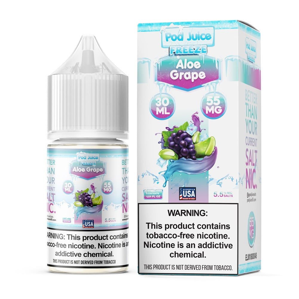 Pod Juice Aloe Grape Freeze Salt 30ml - Virginia Vapes & Tobacco