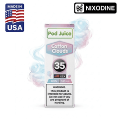 Pod Juice Nixodine Cotton Clouds 30ml - Virginia Vapes & Tobacco
