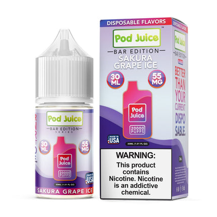 Pod Juice Sakura Grape Ice - Virginia Vapes & Tobacco