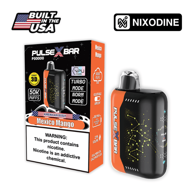 Pulse X Bar Nixodine Disposable Mexico Mango - Virginia Vapes & Tobacco