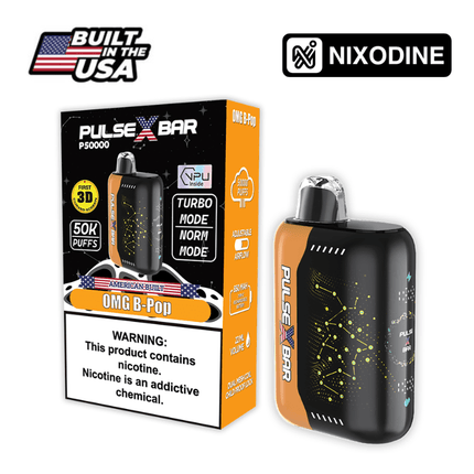 Pulse X Bar Nixodine Disposable OMG B - Pop - Virginia Vapes & Tobacco