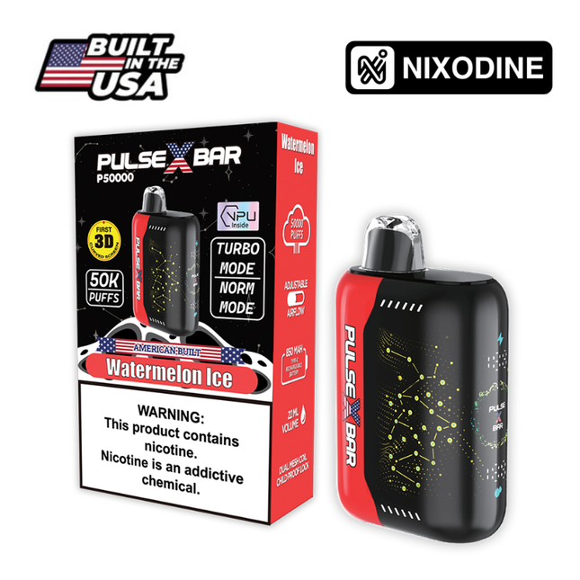 Pulse X Bar Nixodine Disposable Watermelon Ice