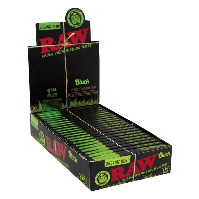 Raw Black Organi Hemp Rolling Papers - Virginia Vapes & Tobacco
