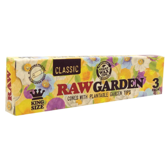 Raw Garden Tipped Pre Rolled Cones King Size 3pk - Virginia Vapes & Tobacco