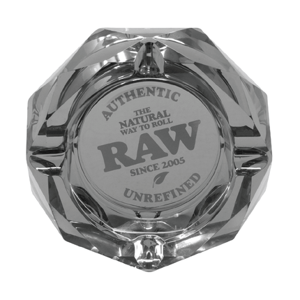 Raw Glass Ashtray dark side