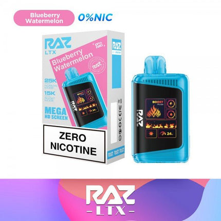 RAZ LTX 25000 0% Nicotine blueberry watermelon