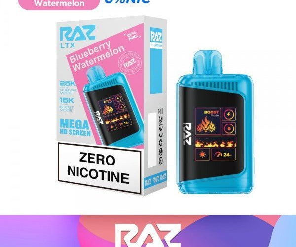 RAZ LTX 0% Nicotine 25,000 Puff Disposable Vape with No Nicotine RAZ LTX 0% Nicotine 25,000 Puff Disposable Vape with No Nicotine