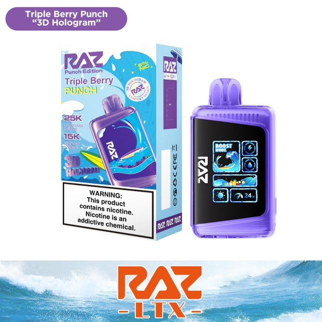 RAZ LTX Punch Edition Disposable Triple Berry Punch - Virginia Vapes & Tobacco