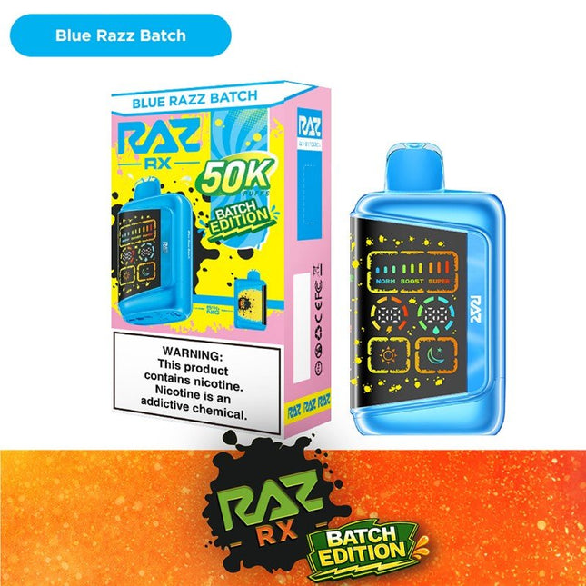 RAZ RX 50k Batch Edition Blue Razz - Virginia Vapes & Tobacco