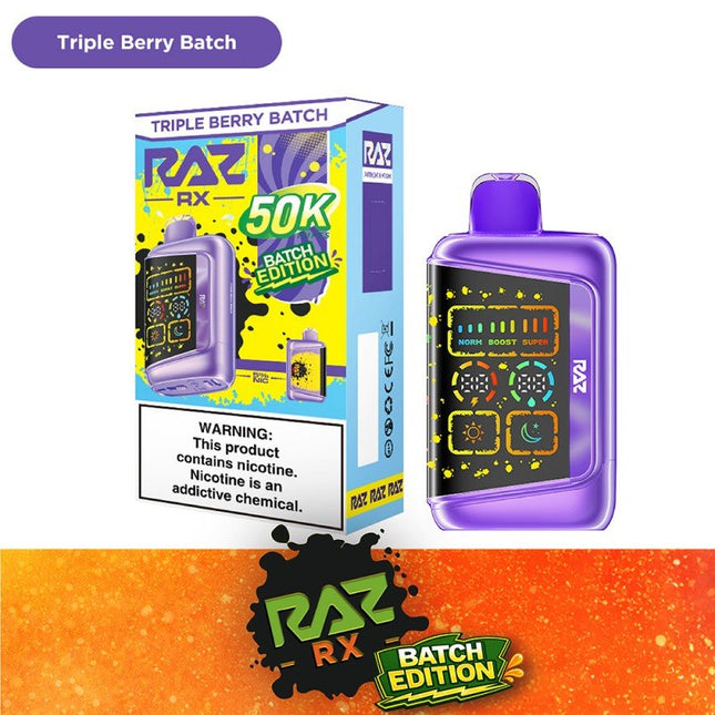 RAZ RX 50k Batch Edition Triple Berry - Virginia Vapes & Tobacco