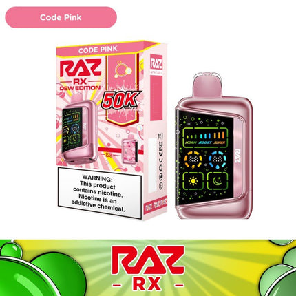 RAZ RX 50k Dew Edition Code Pink - Virginia Vapes & Tobacco
