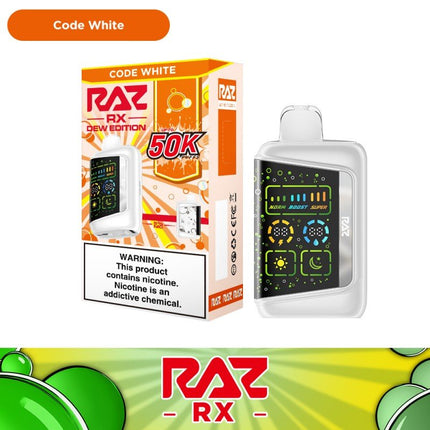 RAZ RX 50k Dew Edition Code White - Virginia Vapes & Tobacco