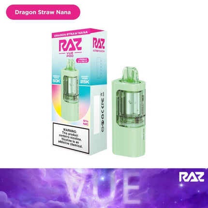 RAZ VUE Disposable Dragon Strawnana (POD ONLY) - Virginia Vapes & Tobacco